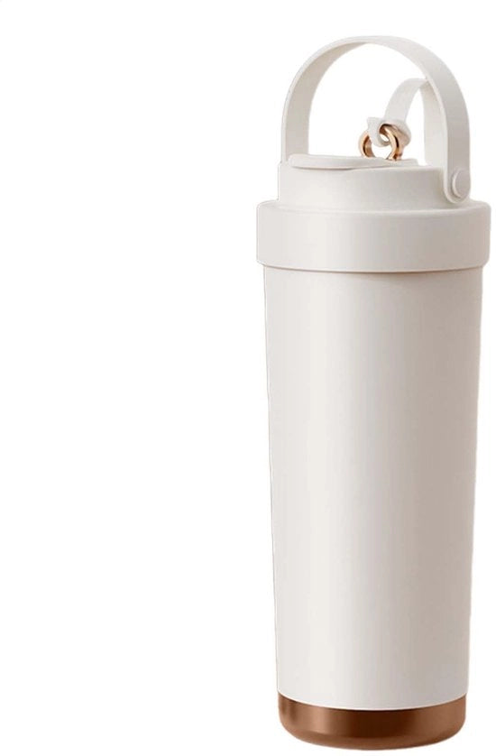 Bicchiere con spugna, 500ml bottiglie di spugna, Acciaio inossidabile ceramizzato, Coperchio impermeabile, Progetto per bere direttamente, Utilizzo per palestra a casa