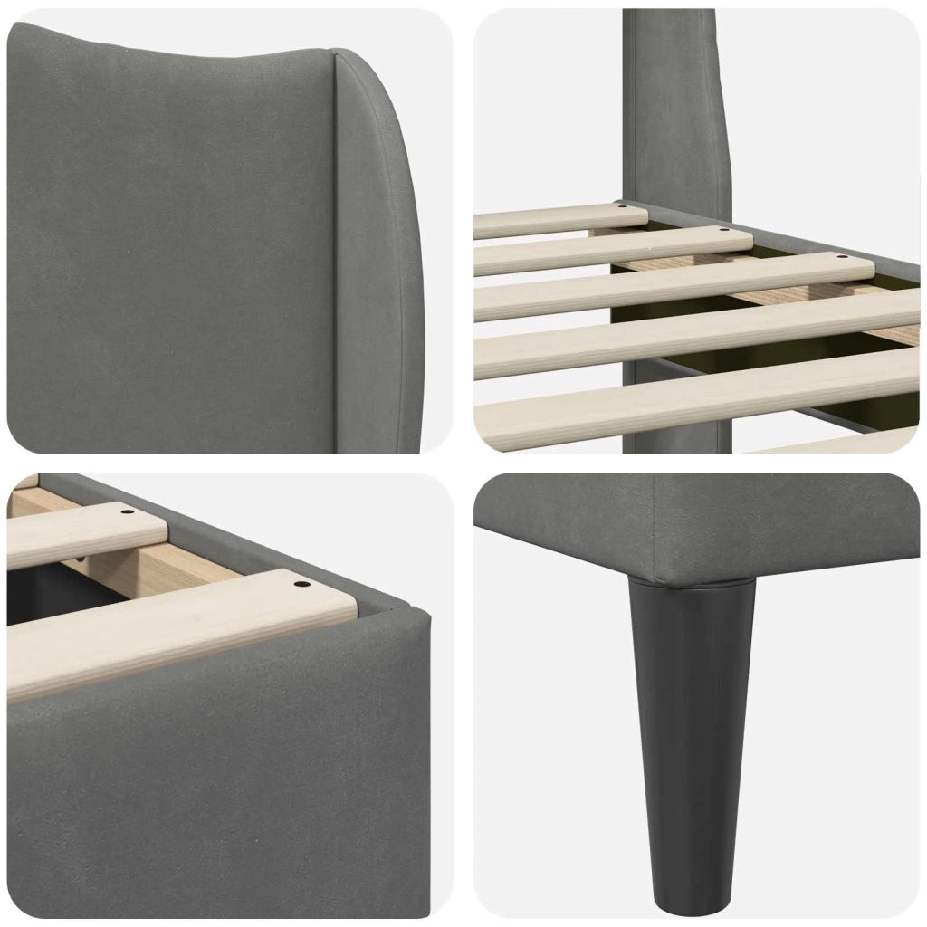 Struttura del letto Grigio Scuro 180 x 200 cm Velluto 3414693