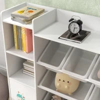 Mobile per bambini con 8 casse rimovibili, 140 x 30 x 90 cm, Bianco