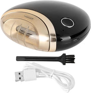 Taglierino elettrico con caricabatterie USB e punteruolo - Taglierino nero - Manutenzione delle unghie - Utilizzo domestico - Facile da usare - Efficiente