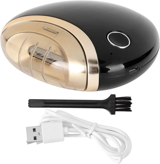 Taglierino elettrico con caricabatterie USB e punteruolo - Taglierino nero - Manutenzione delle unghie - Utilizzo domestico - Facile da usare - Efficiente