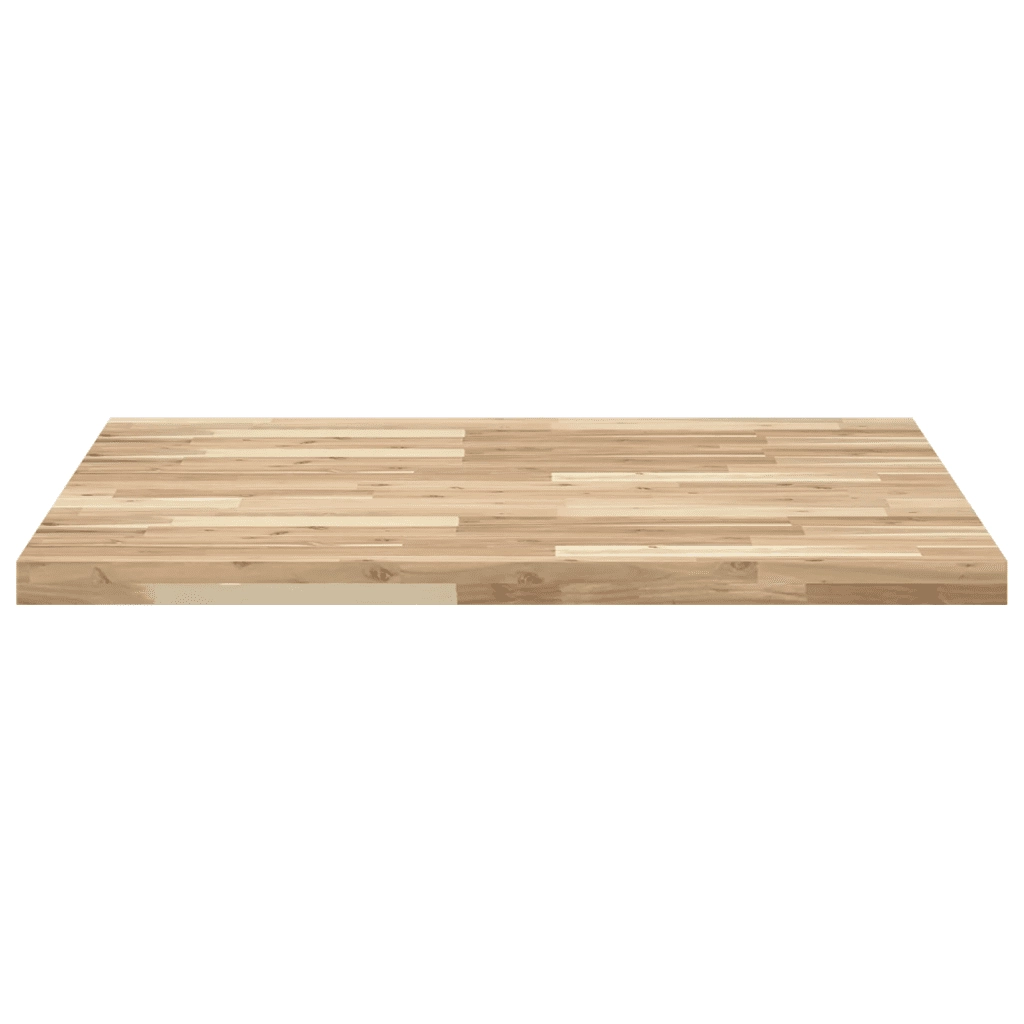 Piano Tavolo Quadrato 90x90x4 cm in Legno Massello di Acacia