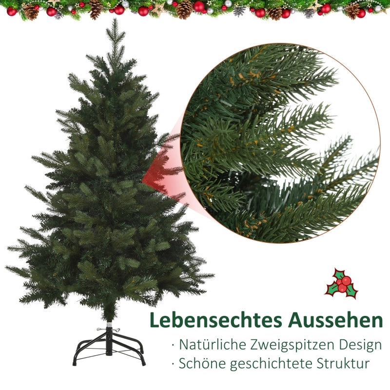 Albero di Natale artificiale, 1,2 m, supporto incluso, ?85 cm x 120 cm, verde