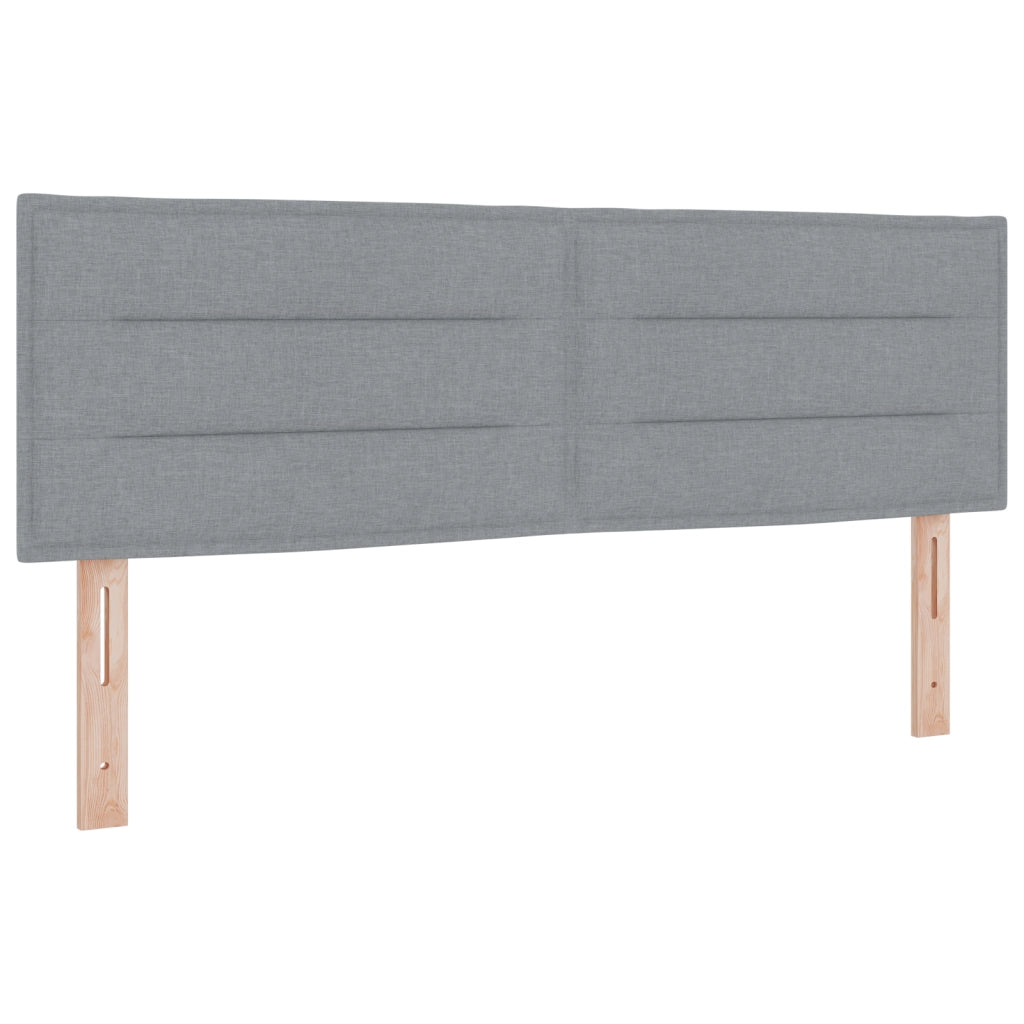 Testata LED Design Linea Grigio Chiaro 72 cm Tessuto