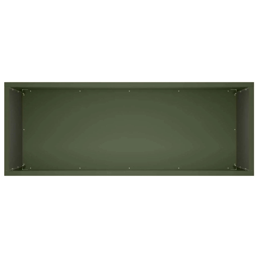 Vaso da giardino Verde Oliva 80 x 30 x 40 cm 8005588