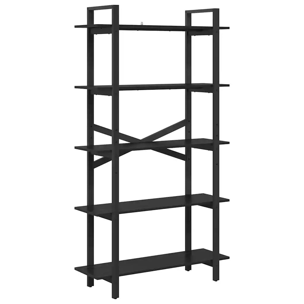 Libreria Rovere Nero 100 x 33,5 x 178 cm Legno multistrato 883934