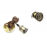 Trade Shop - Portalampada Vintage Stile Retro' Sospensione Pendente E27 Bronzo Ottone E27-02 -