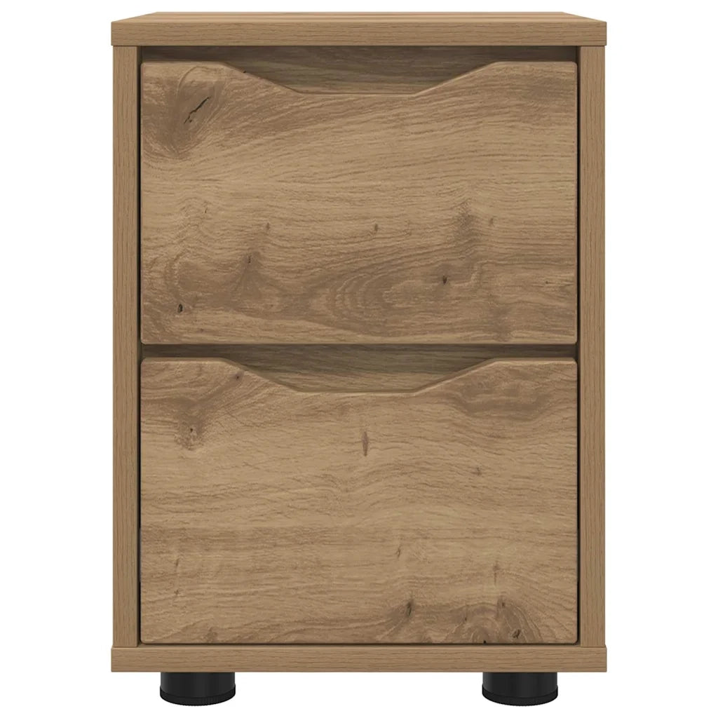 Comodini 2 pcs Rovere artigianale 30,5 x 30 x 43 cm 888816