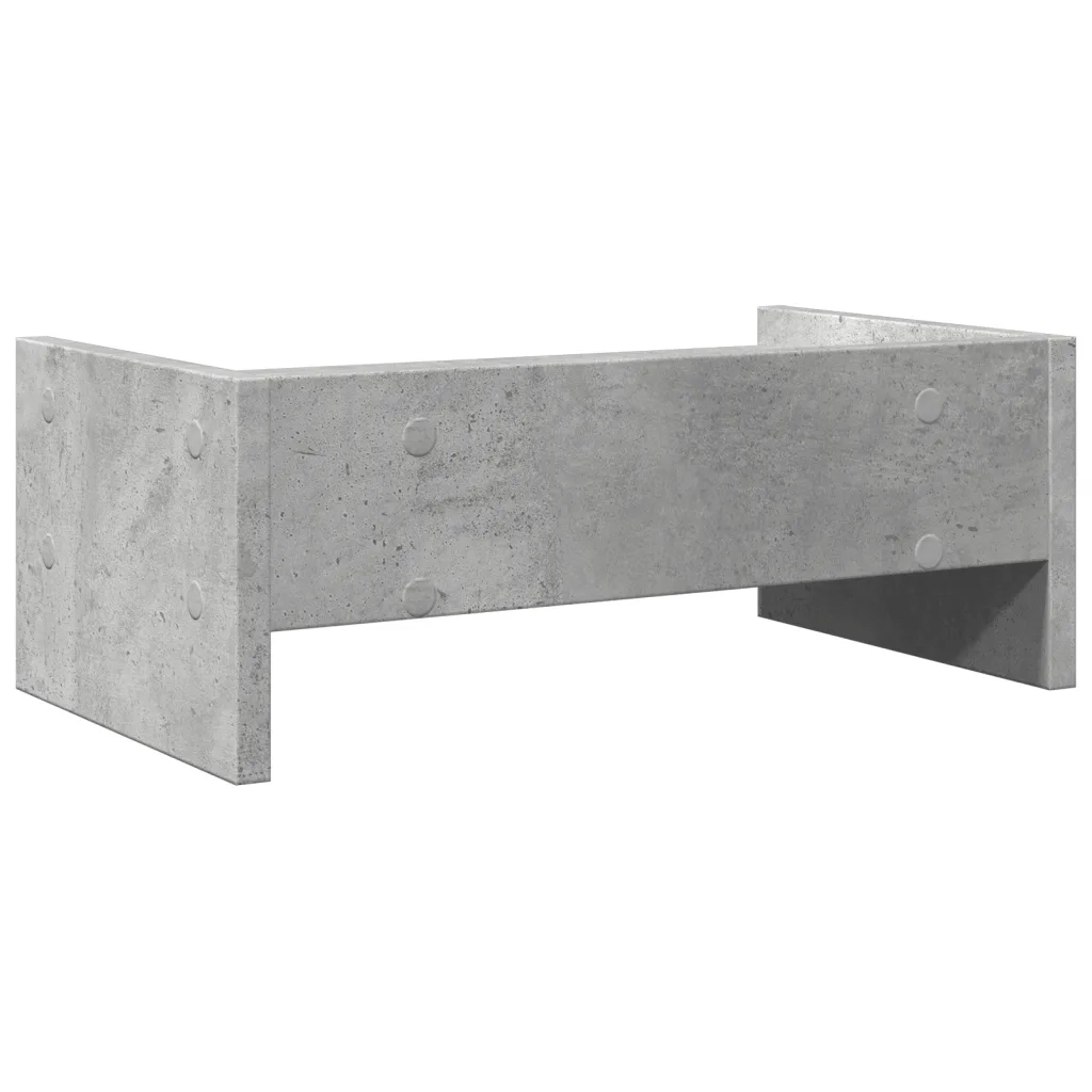 Supporto Monitor Grigio Cemento 42x24x16 cm Legno Multistrato 854718