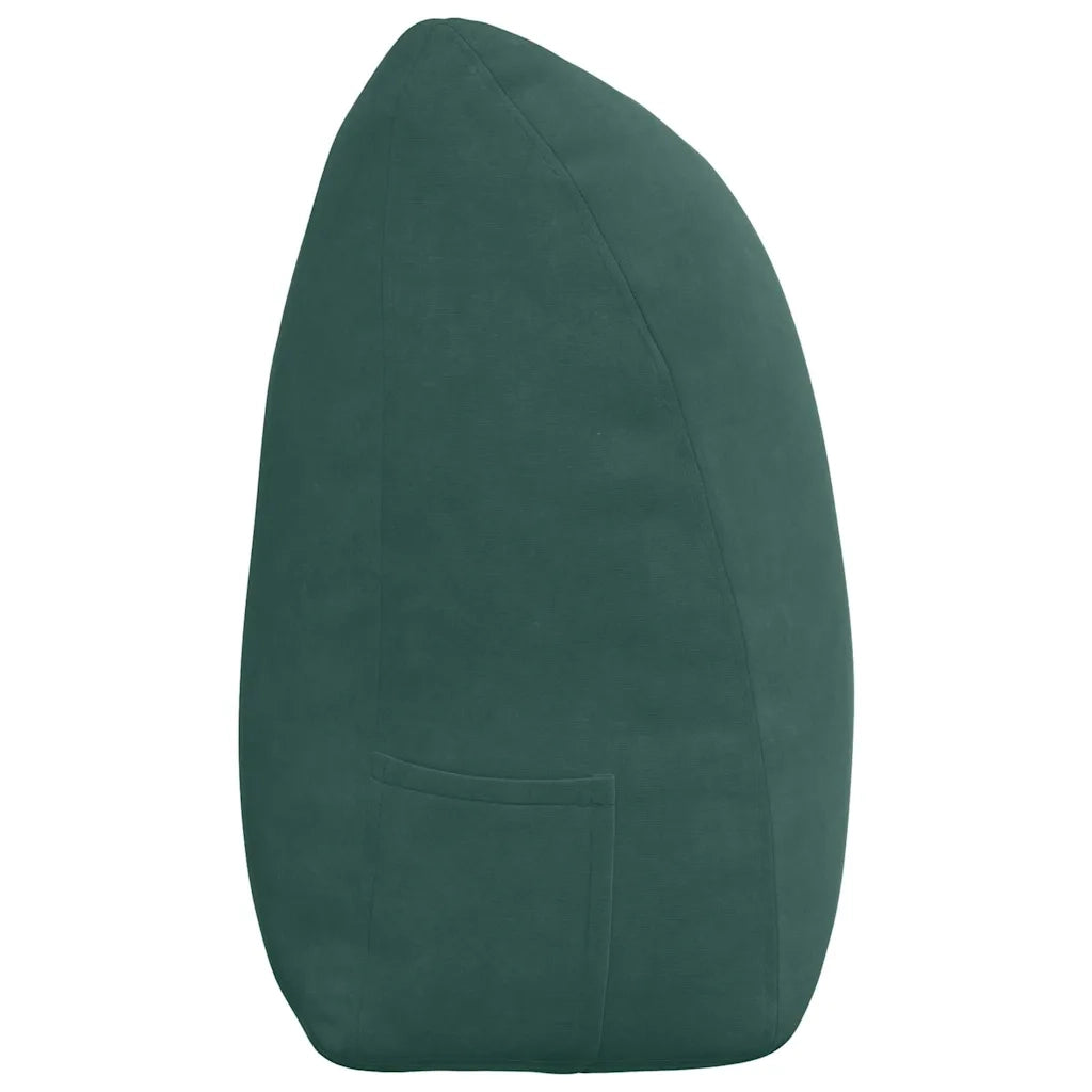 Cuscino per Schiena Verde Scuro 200 x 24 x 50 cm Velluto 42014605