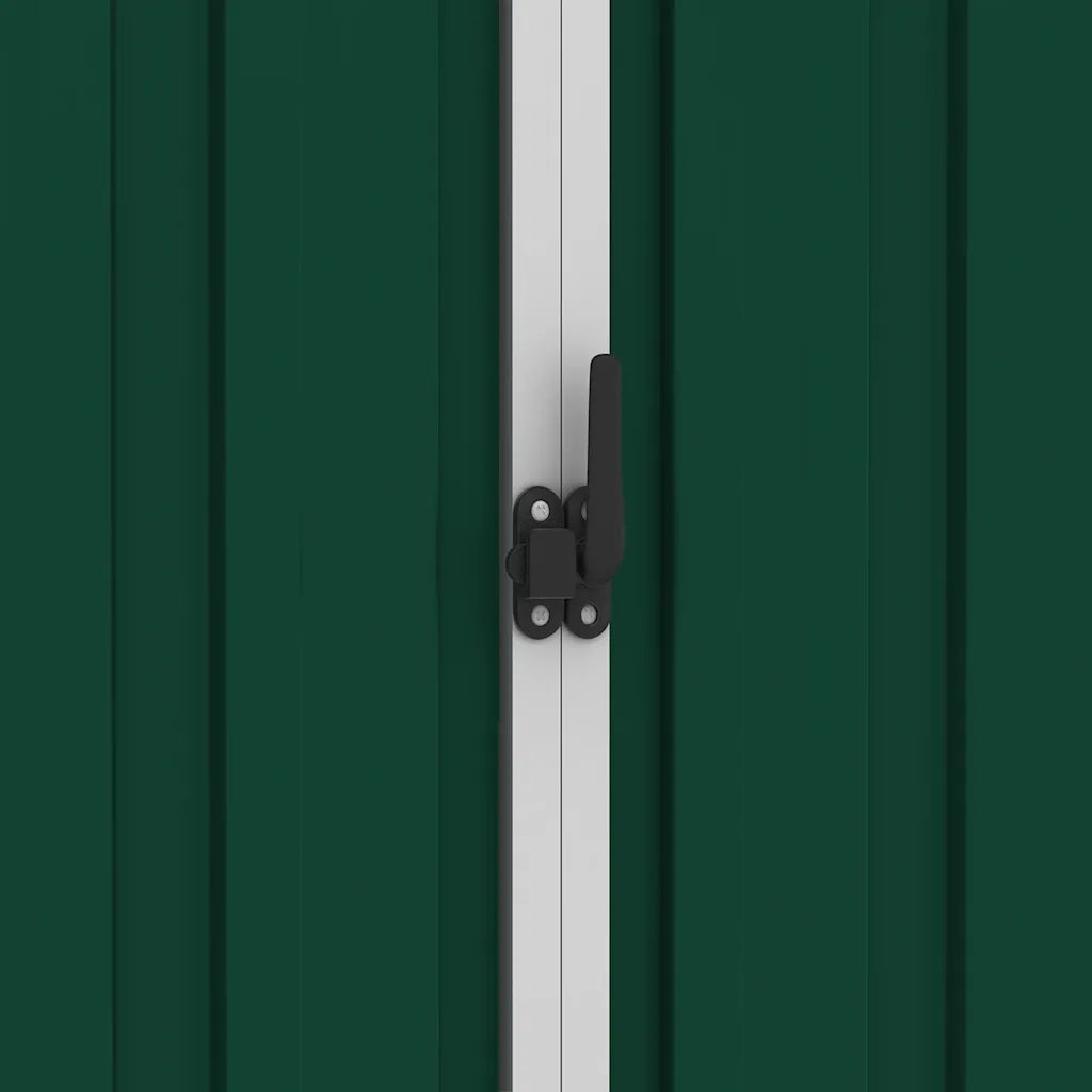 Capanno da Giardino Verde 205x129x183 cm in Acciaio Zincato 46297