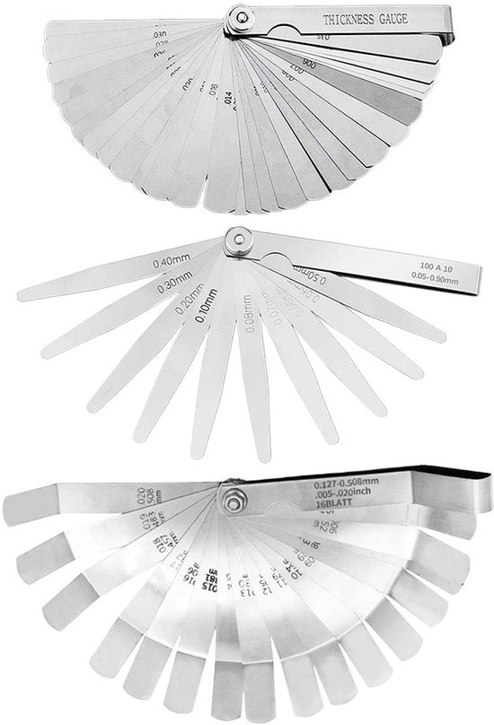 Misuratore di distanza da chitarra elettrica compatibile con basse - 3 pezzi - Marcatura scala doppia - Compatta - Leggera - Adatta per chitarre elettriche basso