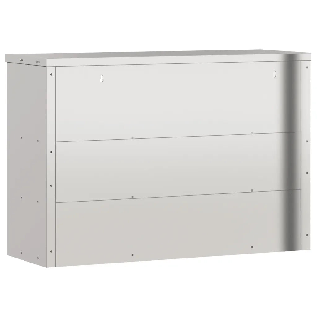 Armadietto a Muro | Mobile Cucina da Parete con Ripiani in Acciaio Inossidabile
