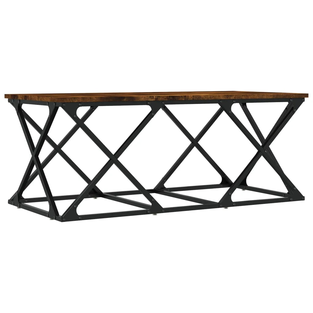 Tavolino da salotto | Tavolino da caff¨¨ | Tavolino da Soggiorno Rovere Fumo 100x49x40 cm Legno Multistrato
