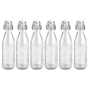 SET 6 BOTTIGLIE MILLY 500 ML IN VETRO CON TAPPO A CHIUSURA ERMETICA CERVE VINTAGE