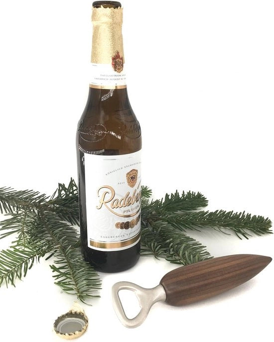 Apri-bottiglie di alta qualità con maniglia in legno - Made in Germany