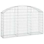 Cesto Gabbione ad Arco 150x30x80/100 cm Ferro Zincato