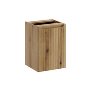 Mobile bagno VANO 40 cm in rovere sospeso con cesto della biancheria