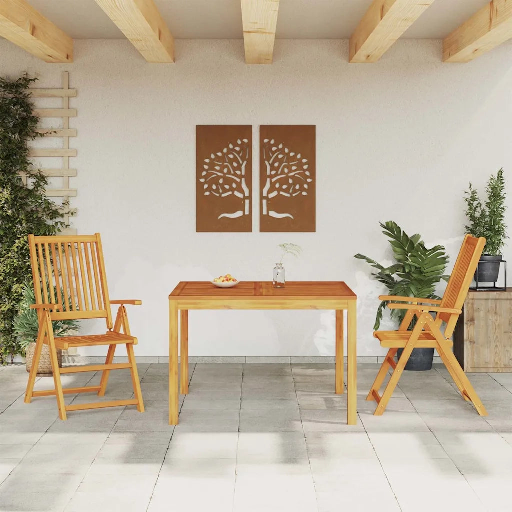 Set da Pranzo per Giardino 3 pz in Legno Massello di Acacia 3295255
