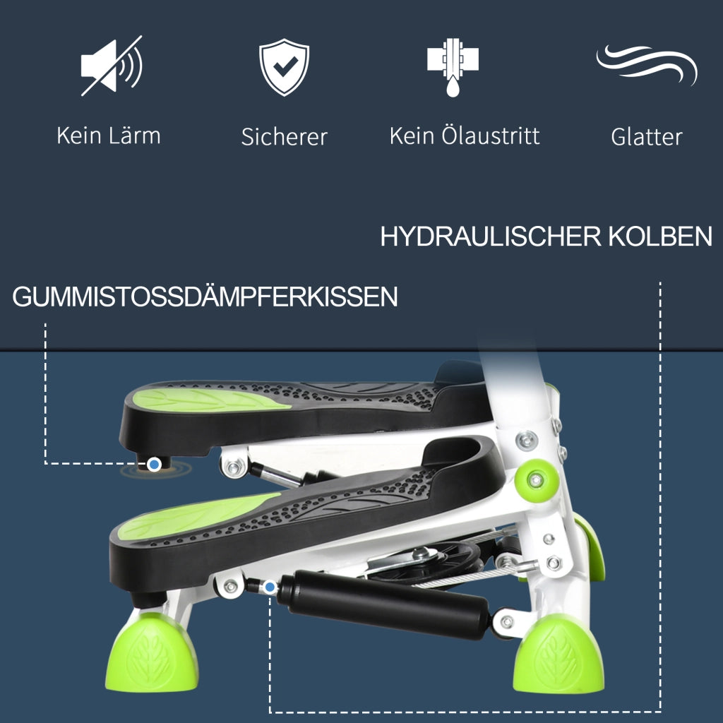 Stepper Fitness LCD ¨C zephmum ¨C Verde e Nero 55x44x108 cm