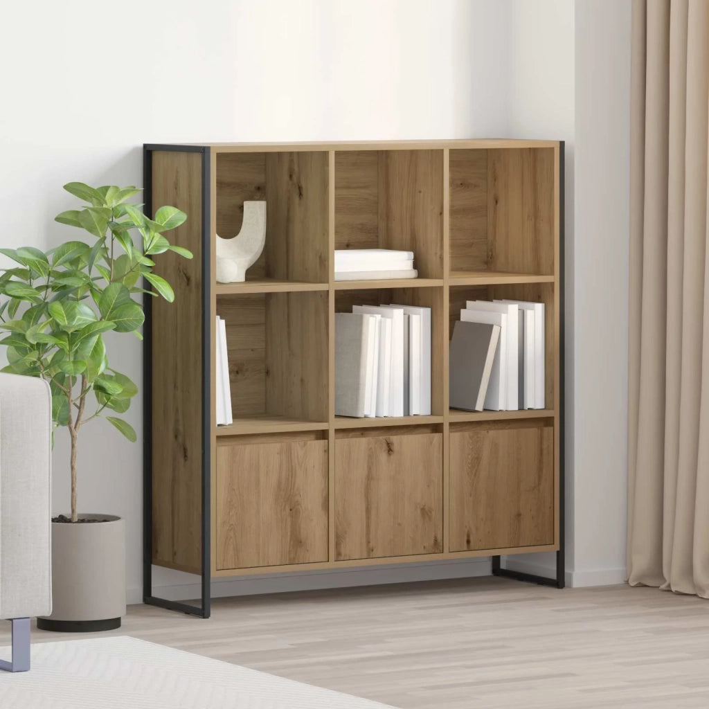 Armadio per Libri 2 pcs Rovere Artigianale 99,5 x 30 x 108 cm 3403027