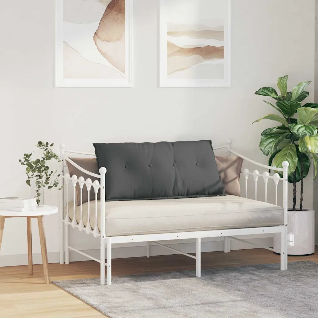 Cuscino per Schiena Grigio scuro 100 x 19 x 50 cm Tessuto 42014745