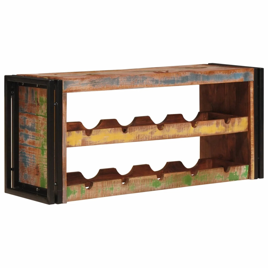 Portabottiglie 100 x 45 x 33 cm Legno massello riciclato 4104762