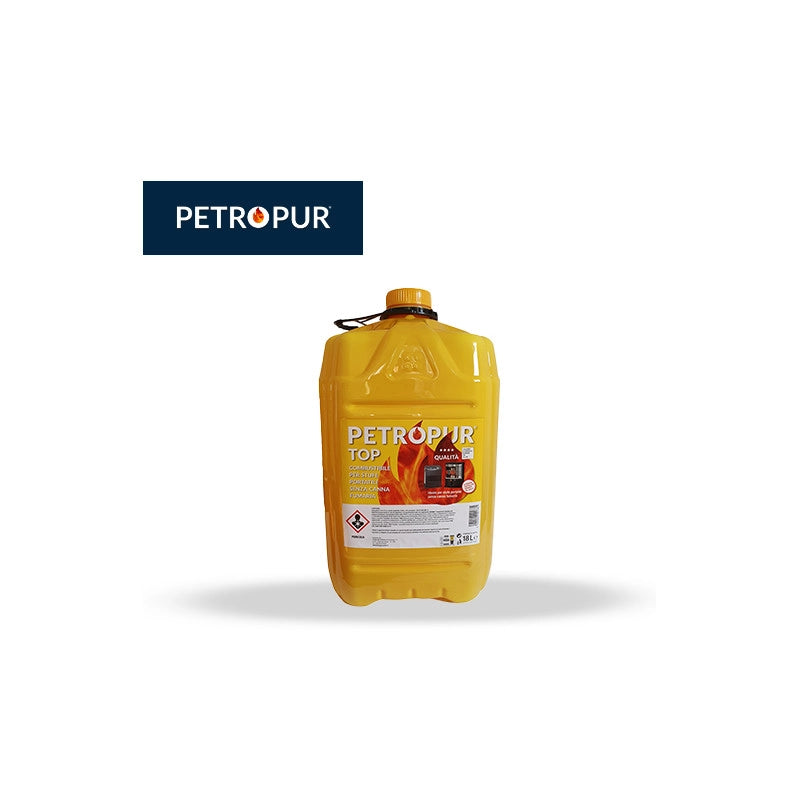 Combustibile liquido Petropur Top 18 L – ridotto tenore di aromatici, combustione pulita, nessun fumo – Tecno Air System