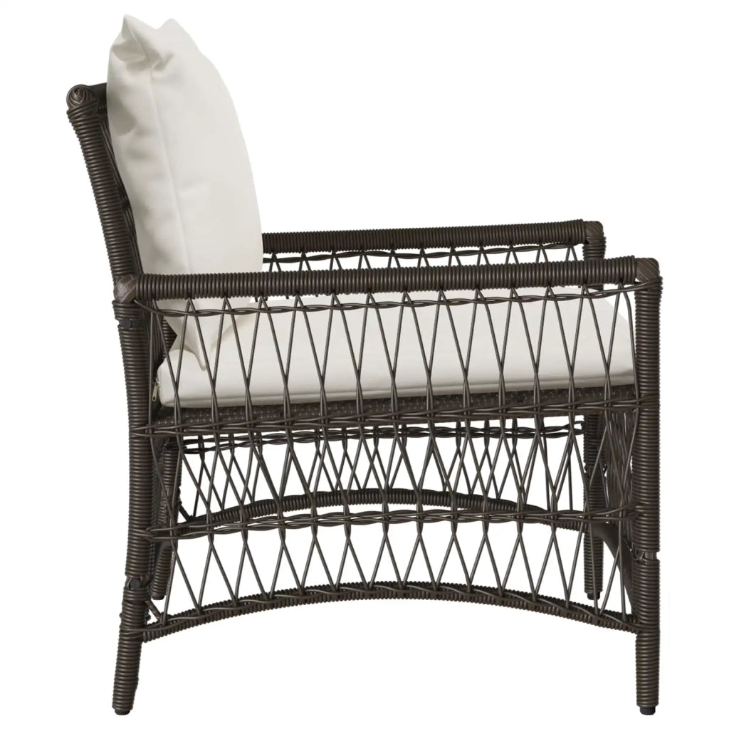 Sedia da Giardino Marrone 73 x 61 x 77 cm polyrattan 42006218