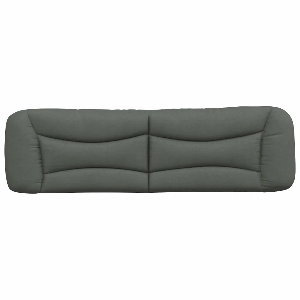 Cuscino Testiera Hvar Grigio Scuro 193 cm in Tessuto 374634