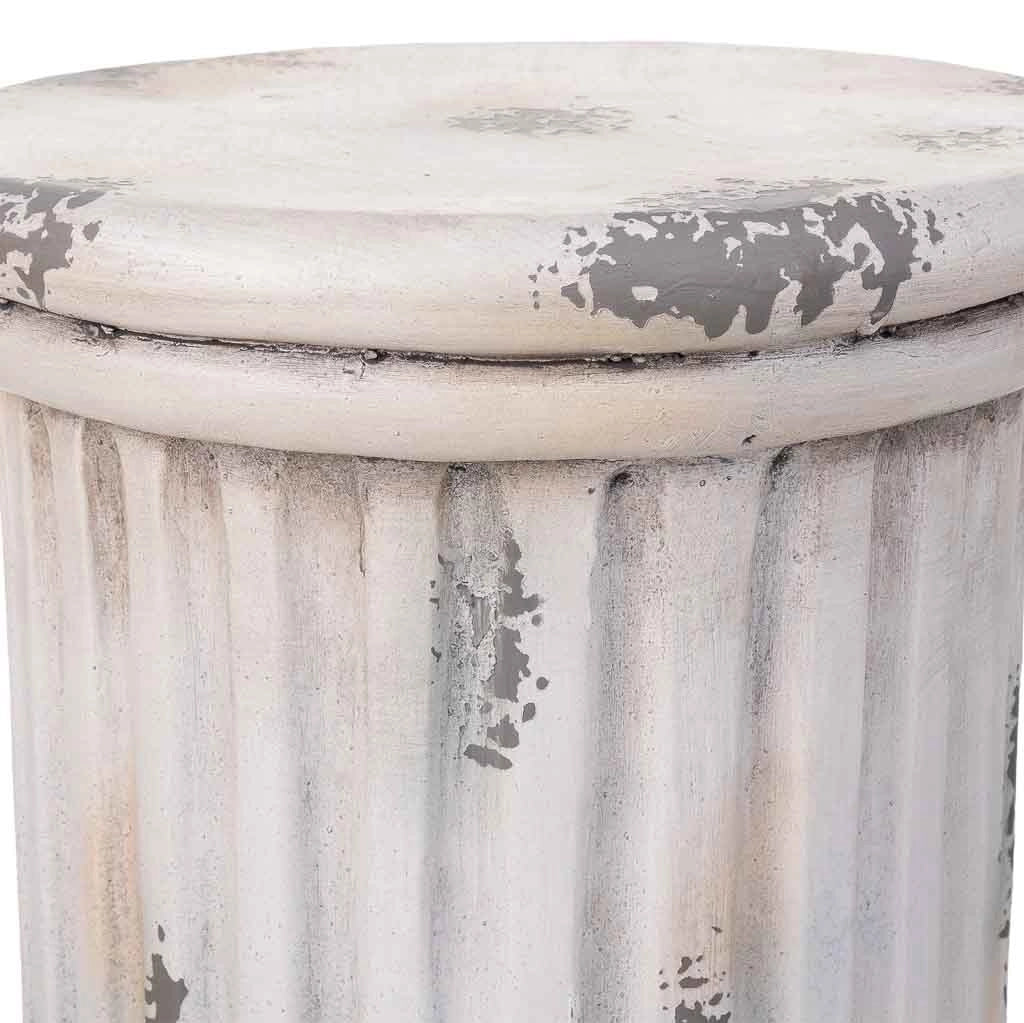 Colonna decorativa color pietra, cm 34x34x42h