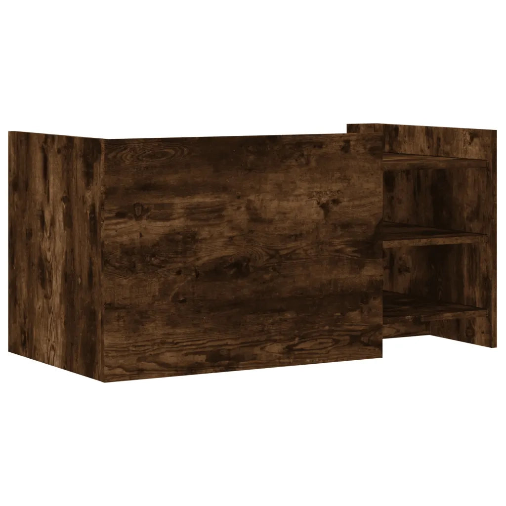 Tavolino salotto | Tavolino da caff¨¨ | Tavolino da Soggiorno Rovere Fumo 100x50x50 cm in Legno Multistrato