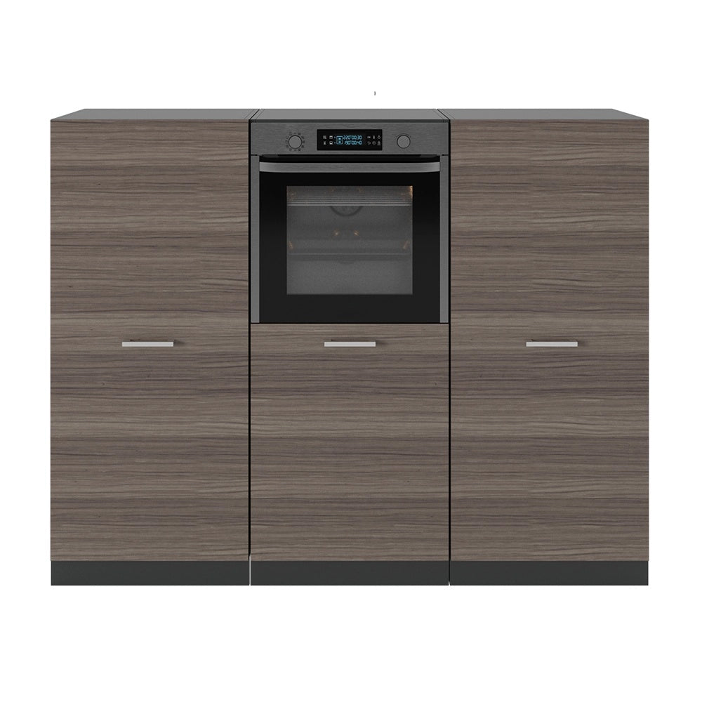 Cucine componibili piccole R-Line Grigio nobile/Antracite 180 cm senza piano di lavoro Vicco