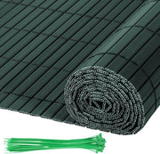 Schermo per giardino in PVC - divisore per balcone e schermo per terrazza e giardino - verde 0,8x3m