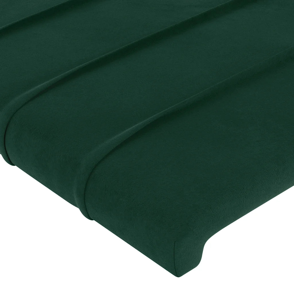 Testiera Verde scuro 90x5x78/88 cm in Velluto 346127
