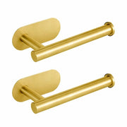Houder per rotoli di carta igienica autofissante, alta qualità in acciaio inossidabile SUS304 per bagno, cucina e toilette, senza perforazione, asse da parete per asciugamano, 2-pack (oro)