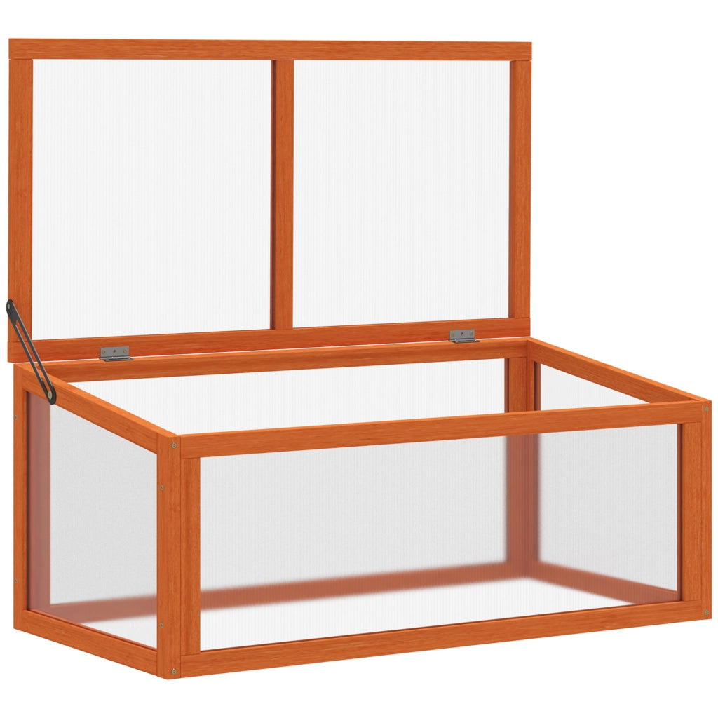 Serra da Giardino in Legno e Policarbonato ¨C zephmum ¨C 90x46x40 cm