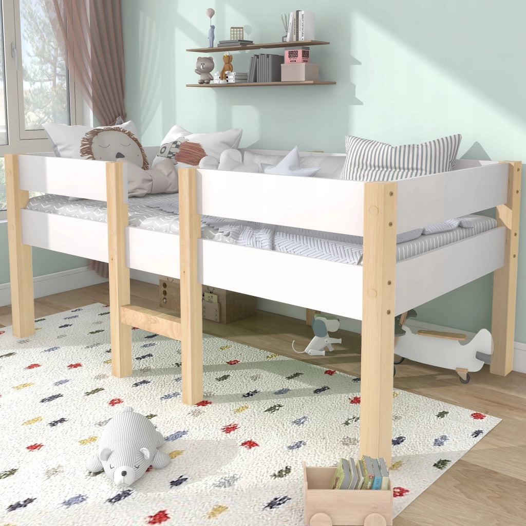 Letto a castello per bambini - Xylo - 90x190cm - Quercia bianca