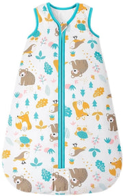 Piuma invernale in cotone 100% mousseline morbida per bambini 0-6 mesi.