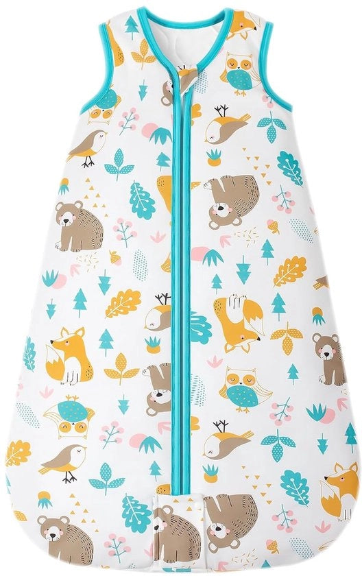 Piuma invernale in cotone 100% mousseline morbida per bambini 0-6 mesi.