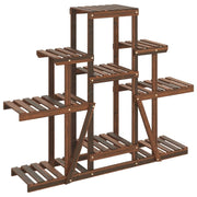 Portafiori/armadietto per piante 110 x 25 x 96 cm legno massello di abete marrone 02_0045200