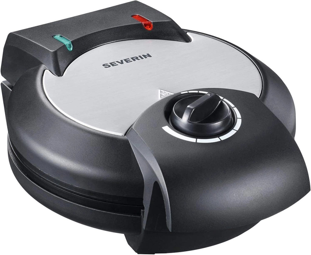 Severin WA 2103 piastra per waffle 4 waffle 1200 W Nero, Argento