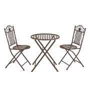Set bistrot da giardino in metallo bronzo 03_0006935