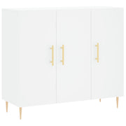 Buffet credenza cassettiera armadio mobile contenitore organizer per cucina soggiorno salotto 90 x 34 x 80 cm legno ingegnerizzato bianco 02_0030532