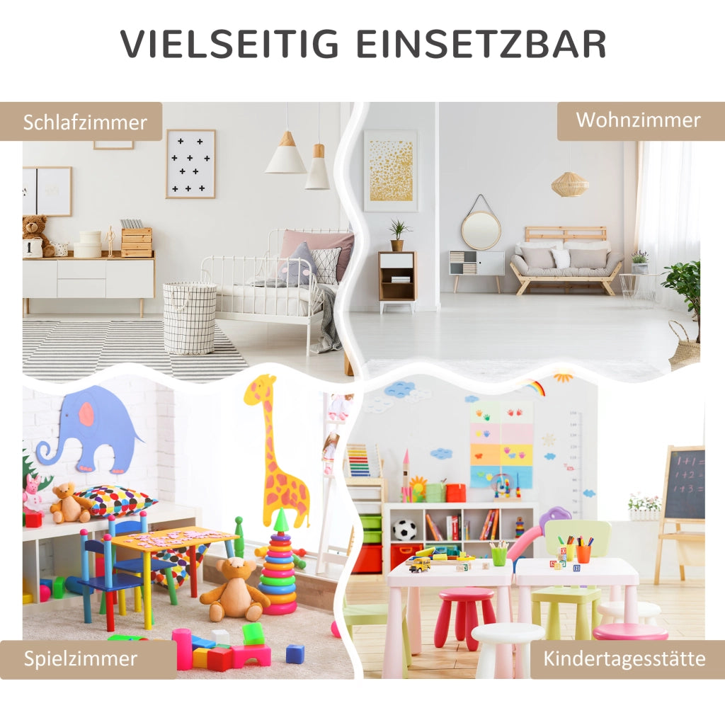 Libreria per bambini con cassetto e scaffali ¨C Minimal ¨C Grigio 60x30x90 cm