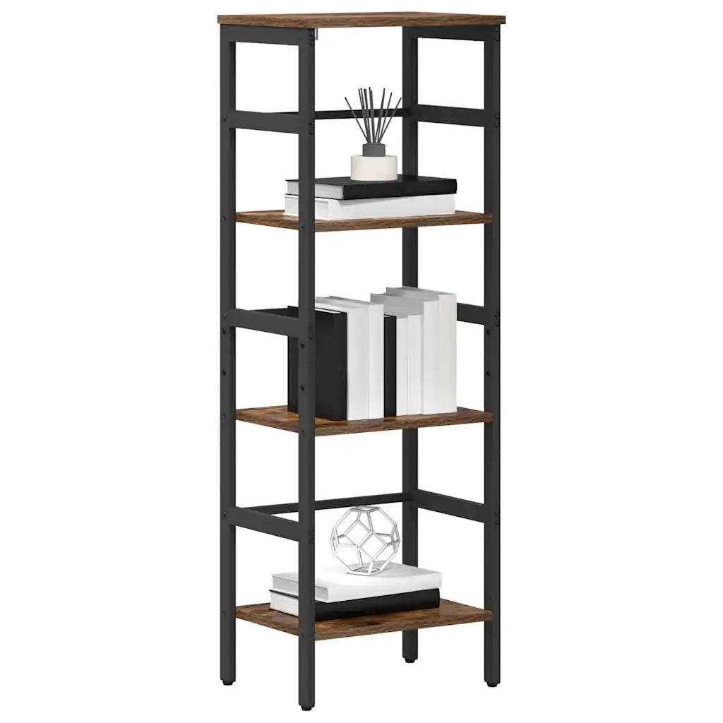 Libreria-Scaffale per Libri-Mobile di Stoccaggio Rovere fum¨¦ 40 x 29,5 x 115 cm Legno multistrato