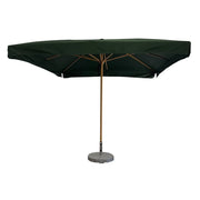 Tempo Style - Ombrellone da Giardino Vomero 3x3 m | Ombrellone da Esterno in Alluminio e Poliestere 180g/㎡ (Verde/Legno Rovere)