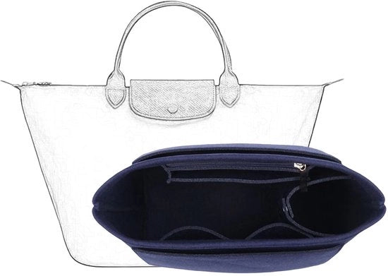 Accessorio per tas, portafoglio, adatto per borsa con maniglia lunga (blu scuro, S (maniglia corta))