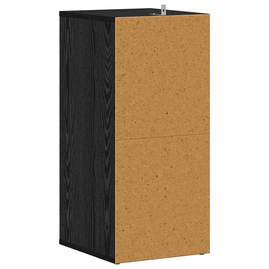 Mobile per scarpe 2 pcs Rovere Nero 32 x 35 x 70 cm 862687
