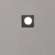 Plafoniera Moderna Bottone Metallo Nero Opaco 1 Luce Gx53 Ip20